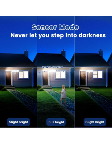 Luz de Seguridad Exterior EMANER 2-Pack Ajustable 2700K-6500K