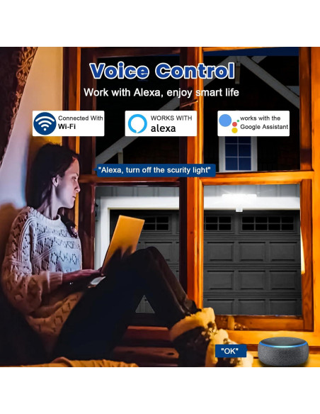 Luz de Seguridad Exterior EMANER 2-Pack Ajustable 2700K-6500K