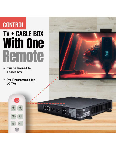 Control Remoto Universal Anderic RR1004 - 2 Paquete, Teclas Grandes