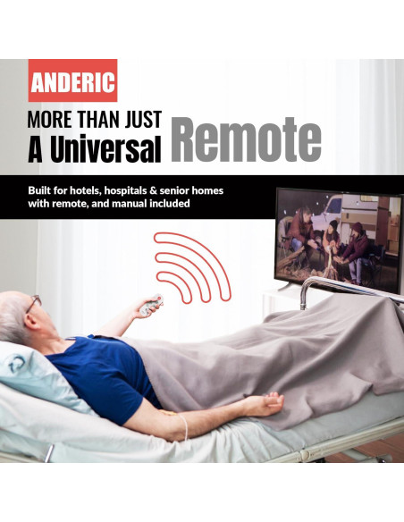 Control Remoto Universal Anderic RR1004 - 2 Paquete, Teclas Grandes