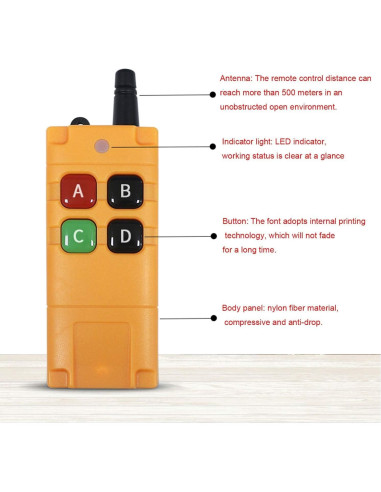Interruptor Remoto Inalámbrico Kaleinavi 2 Canales 12-48V