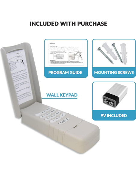 Teclado de entrada LiftMaster 877LM Amarillo para Garaje