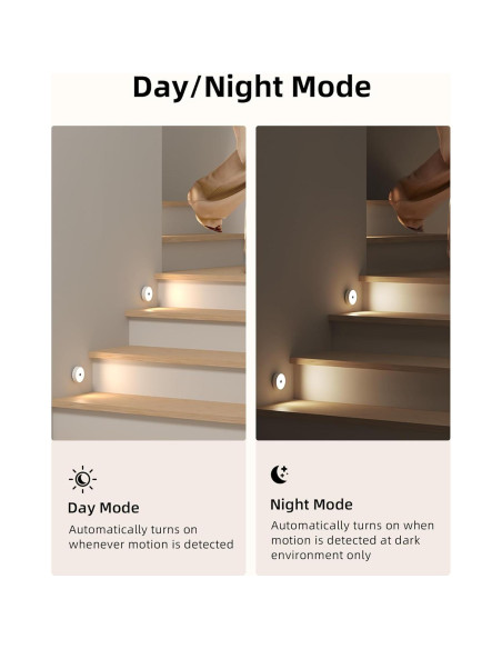 Luces Puck EZVALO con Sensor de Movimiento, 3 Paquete