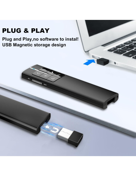 Control Remoto Inalámbrico Norwii N99 para Presentaciones