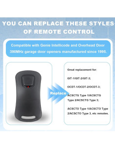 Control Remoto Universal Genie 2 Botones para Garaje - GIT-1/ACSCTG 2