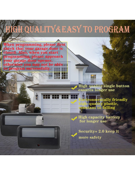 Control Remoto 891LM Werhoo para Garaje Amarillo Verde