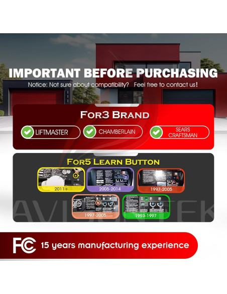 Control Remoto Universal LiftMaster 371LM 373LM 971LM 973LM
