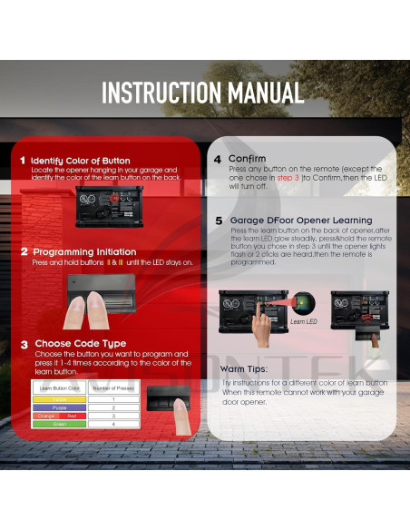 Control Remoto Universal LiftMaster 371LM 373LM 971LM 973LM