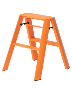 Escalera de Paso Hasegawa Lucano 2 Escalones Naranja
