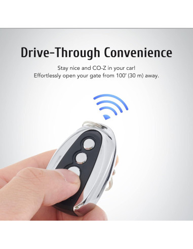 Control Remoto CO-Z para Abridores de Puertas Corredizas 30m