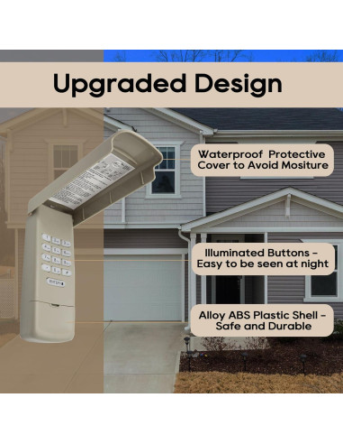 Teclado Inalámbrico para Puerta de Garaje Liftmaster 877MAX