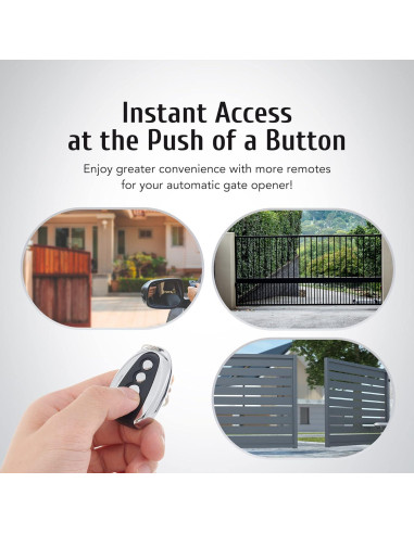 Control Remoto CO-Z para Abridores de Puertas Corredizas 30m