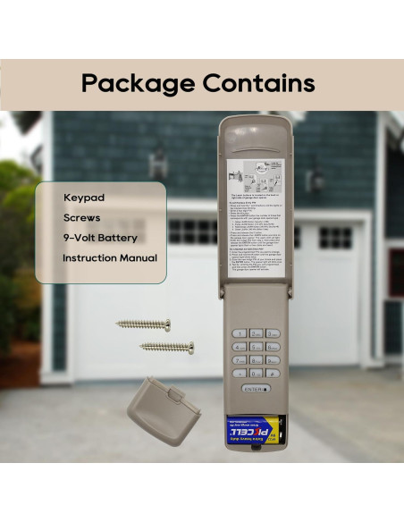 Teclado Inalámbrico para Puerta de Garaje Liftmaster 877MAX