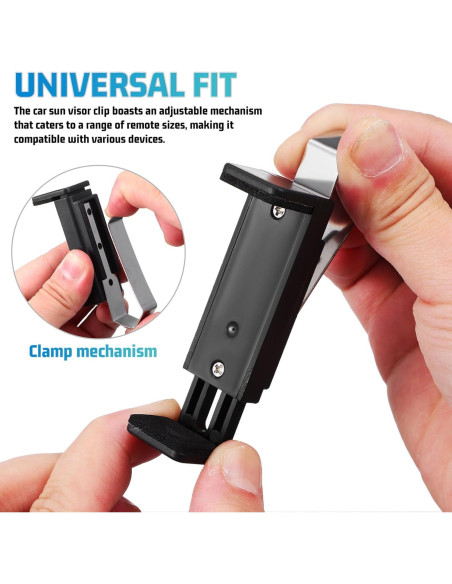 2 Clips Universales para Control Remoto de Garaje TOPPERFUN