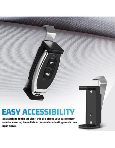2 Clips Universales para Control Remoto de Garaje TOPPERFUN