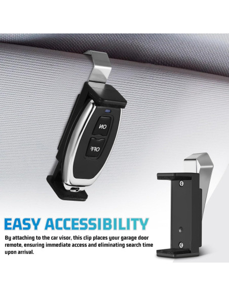 2 Clips Universales para Control Remoto de Garaje TOPPERFUN