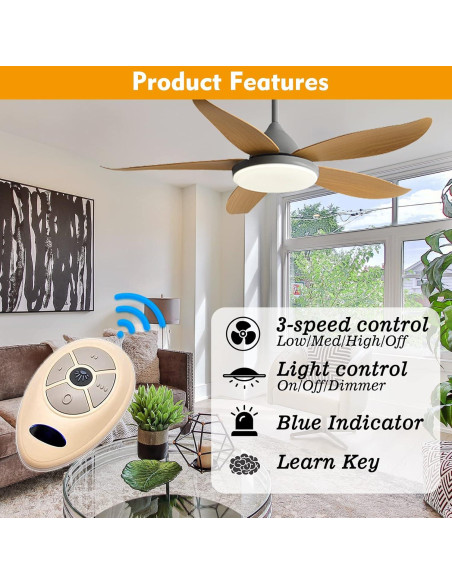 Control Remoto FAN35T para Ventilador de Techo Allen+Roth Control Remoto FAN35T para Ventilador de Techo Allen+Roth