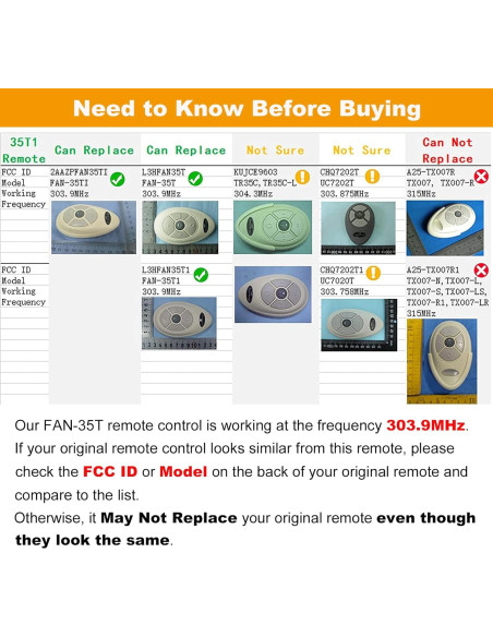 Control Remoto FAN35T para Ventilador de Techo Allen+Roth Control Remoto FAN35T para Ventilador de Techo Allen+Roth