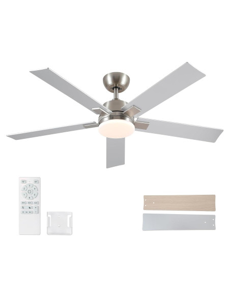 Ventilador de Techo Rayqueen 52" con Luz y Control Remoto