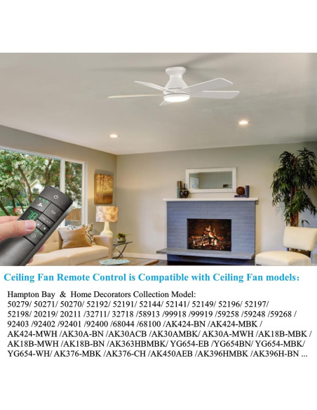 Control Remoto Termostático Universal Hampton Bay 3 Velocidades