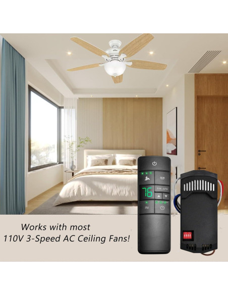 Control Remoto Termostático Universal Hampton Bay 3 Velocidades