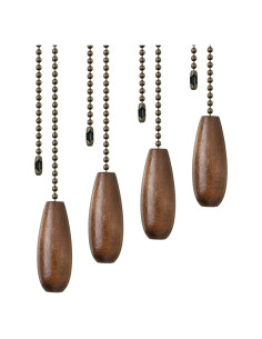 Extensores de Cadena de Ventilador de Techo Boao 35 cm Nogal