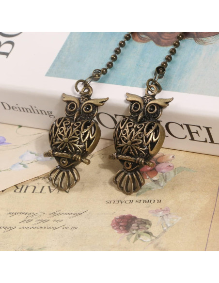 Cadenas de Tirar para Ventilador de Techo Dotlite Retro Bronce 30.48cm