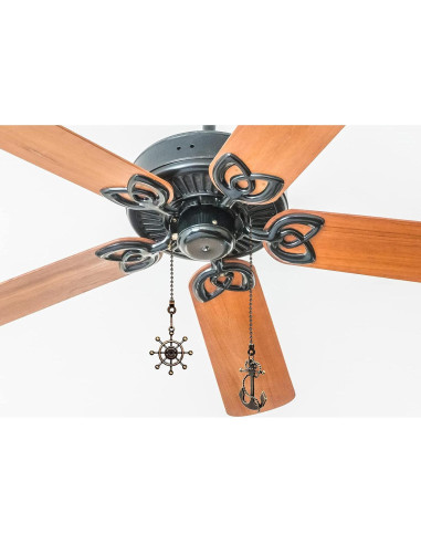 4 Cadenas de Tirar Vintage Honoson 35 cm Bronce para Ventilador