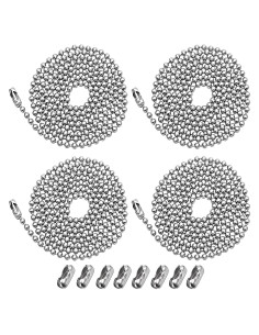 Paquete de 4 Extensores de Cadena de Ventilador de Techo 1m