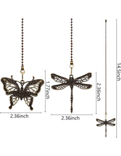 Extensor de cadena de tirón Dotlite bronce 30.48cm mariposa 2