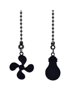 Cadena de Tirar para Ventilador de Techo IFNOW 2m Metal Negro 2