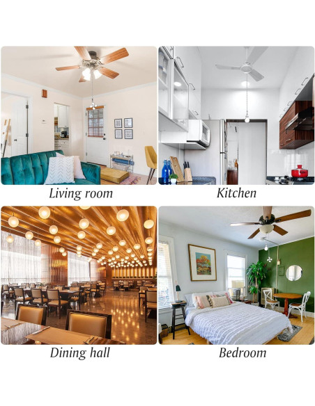 Extensor de cadena de tirón JEPELUS para ventilador de techo 35.56 cm