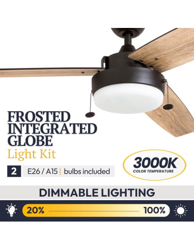 Ventilador de Techo LED Prominence Home 52" Espresso