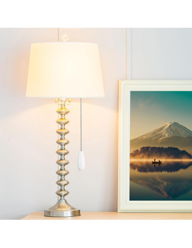 Juego de 4 Extensores de Cadena para Ventilador de Techo Blancos
