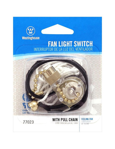 Interruptor de luz para ventilador Westinghouse 7702300 con cadena