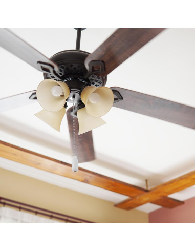 Juego de 4 Extensores de Cadena para Ventilador de Techo Blancos