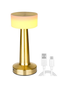 Lámpara LED Recargable Rtuosxui D302 con Sensor Táctil 3 Modos