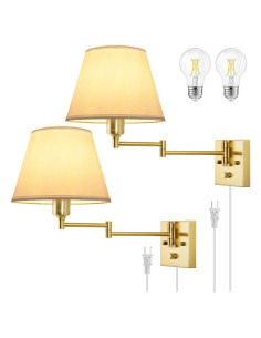 Aplique de pared TRLIFE con 2 bombillas LED regulables 6W