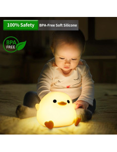 Luz Nocturna Pato Dodo Bemeedligt LED Recargable Táctil 2