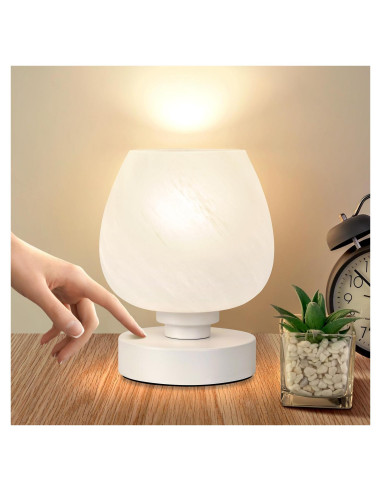 Lámpara de Mesa Táctil Soilsiu GL-002, Regulable 3 Niveles