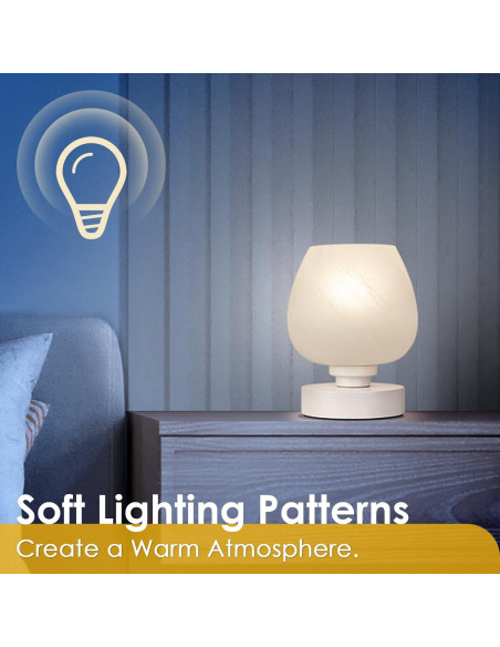 Lámpara de Mesa Táctil Soilsiu GL-002, Regulable 3 Niveles Lámpara de Mesa Táctil Soilsiu GL-002, Regulable 3 Niveles