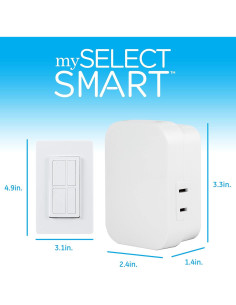 Interruptor Inalámbrico Regulable GE 37781, Control Remoto 1 Salida 2