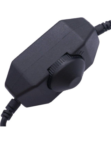 Atenuador LED Rotativo Weideer 2Pcs DC12V-24V Negro
