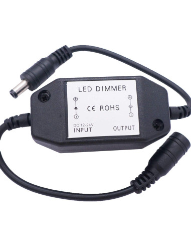 Atenuador LED Rotativo Weideer 2Pcs DC12V-24V Negro