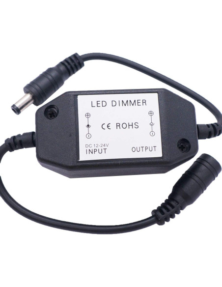 Atenuador LED Rotativo Weideer 2Pcs DC12V-24V Negro Atenuador LED Rotativo Weideer 2Pcs DC12V-24V Negro