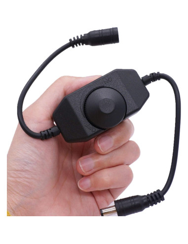 Atenuador LED Rotativo Weideer 2Pcs DC12V-24V Negro
