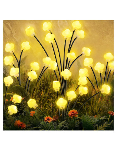 Luces Solares de Nube Arperles - Paquete de 4 - Jardín