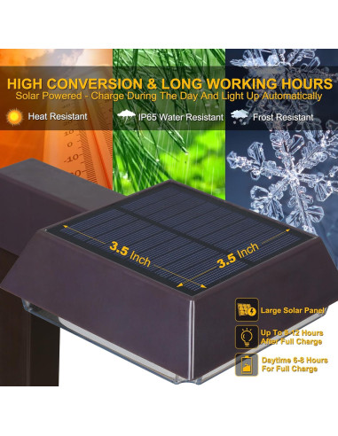 Luces Solares de Camino Bobcat 300 Lúmenes 2-en-1 Marrón