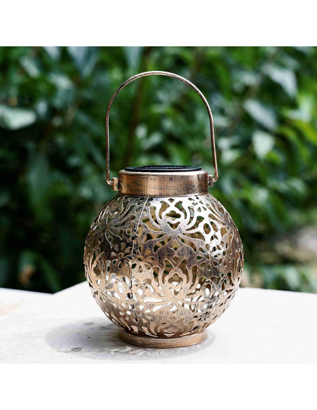 Juego de 2 Linternas Solares Colgantes DAMAYCA 14x16cm