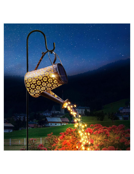 Regadera Solar Imoli con Luces LED Decorativas 18x16 cm Regadera Solar Imoli con Luces LED Decorativas 18x16 cm